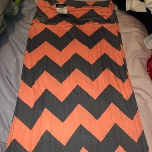 Chevron Maxi Skirt